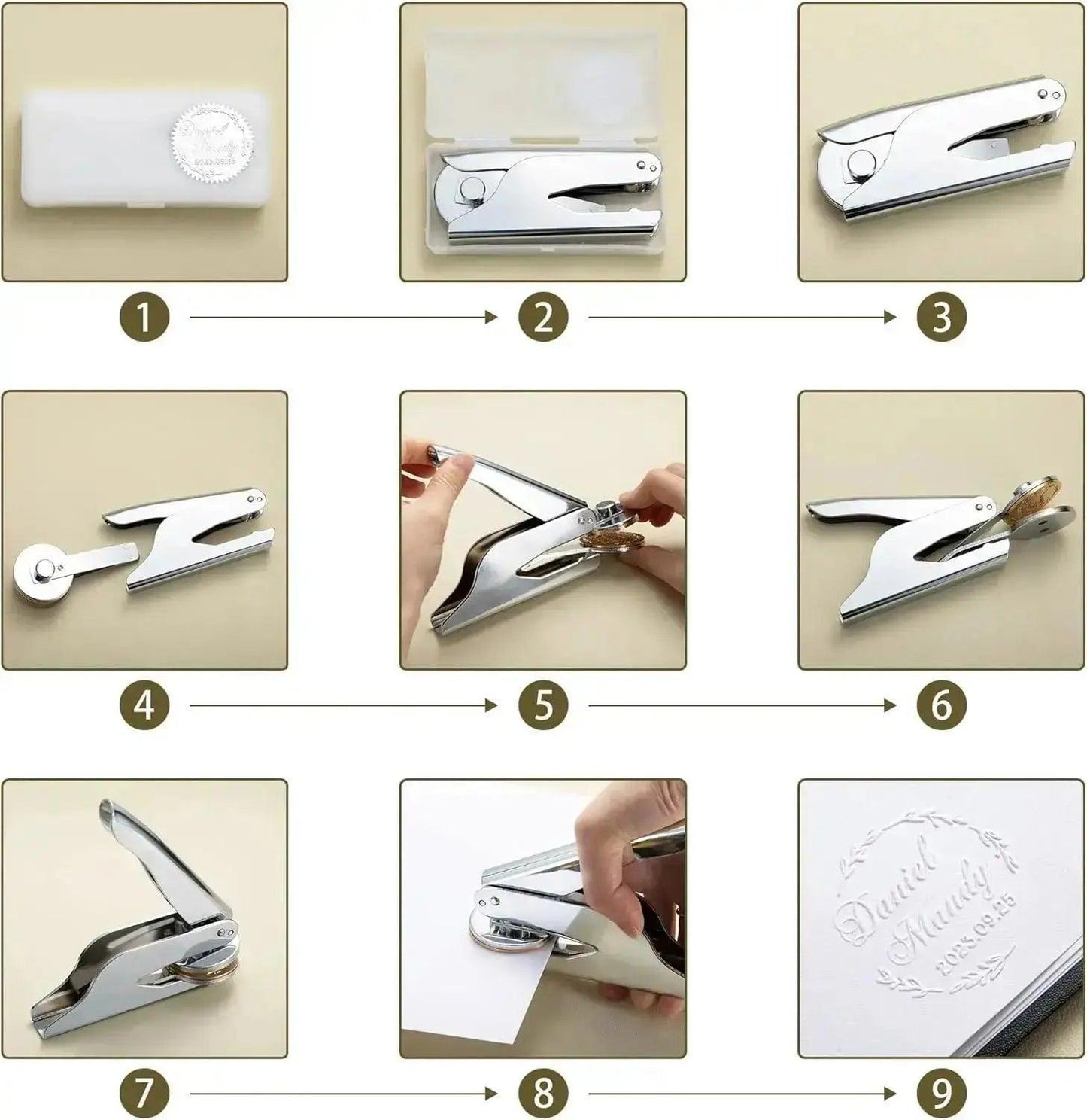 Custom Wedding Embosser Stamp Embosser