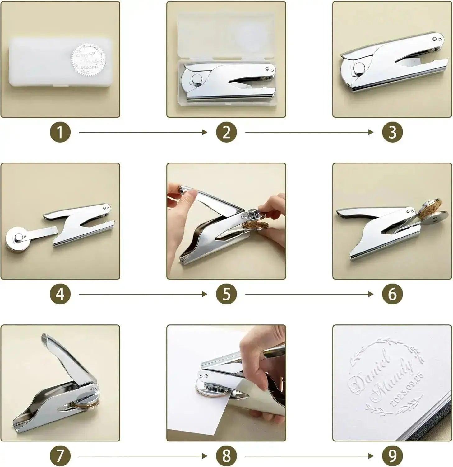Custom Wedding Embosser Stamp Embosser